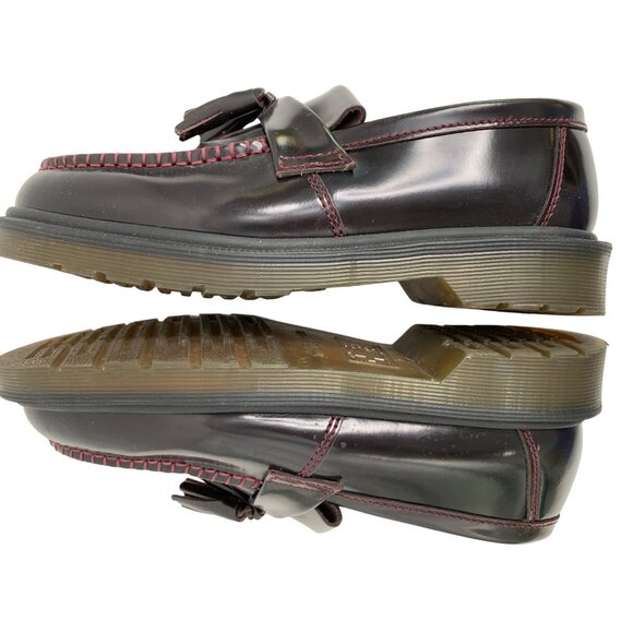 Dr. Martens Adrian Tassel Loafers Size 7 M US 8 L US Burgundy Y10666 Unisex - Picture 8 of 12